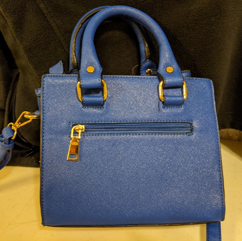 Royal blue cross body purse